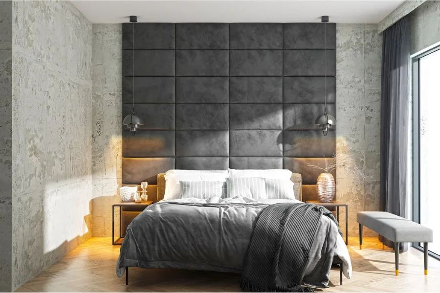 Wandpolster im Wohnzimmer - Komfort für die Wand